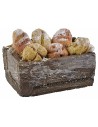 Cassetta in legno con pane cm 3x1,8x1,4 h