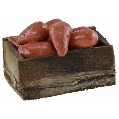 Cassetta in legno con pere cm 3,3x2,1x1,4 h altezza, legno 2