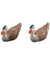 Set de 2 gansos de PVC de 2,5 cm para estatuas de 8-10 cm.