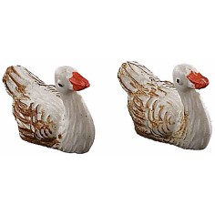 Juego de 2 patitos de PVC de 1,8 cm para estatuas de 6 cm, patos, pato.