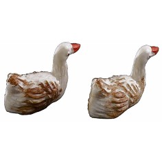 Set 2 ochette in pvc cm 1,8 per statue 6 cm papere, papera 2