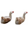 Set of 2 PVC ducks 1.8 cm for 6 cm statues