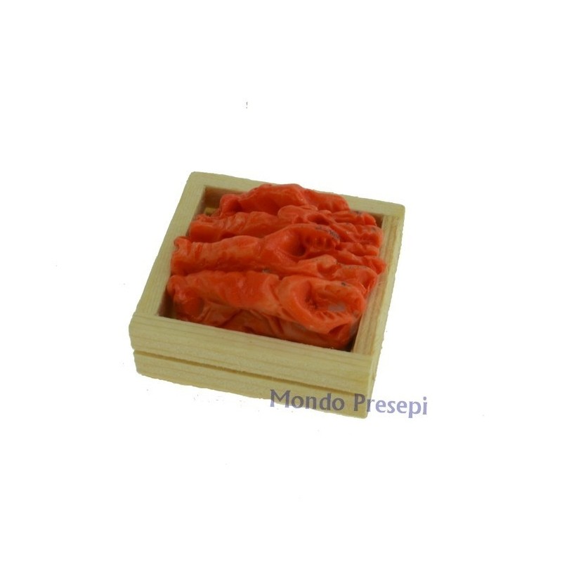 Cassetta lux gamberi rossi cm 3x2,8 Mondo Presepi