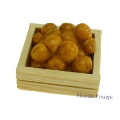 Caja de lujo naranjas cm 3x2,8 Mundo Pesebres