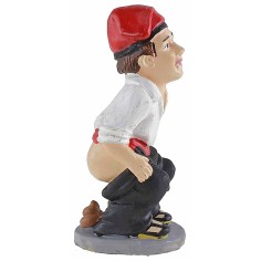 Uomo che fa il bisogno serie 12 cm in resina statua che fa il 2