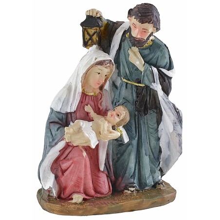 Natività in resina cm 7x4,5x10,5 h resina, giuseppe, destra