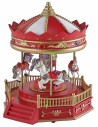 Carousel carousel with horses powered by batteries with music
