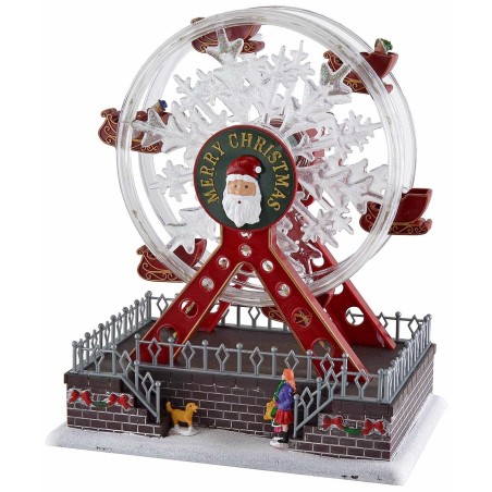 Ferris wheel powered by batteries complete with music and