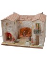 Casita enlucida con horno funcional iluminado completo de