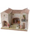 Casita enlucida con horno funcional iluminado completo de