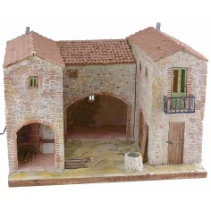 Casita enlucida con horno funcional iluminado de 50x40x35 cm h 2