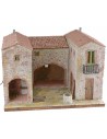 Casolare stuccato con forno funzionante illuminato cm 50x40x35 h