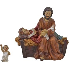 Nascita di gesù in resina Mondo Presepi 2