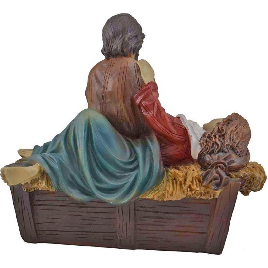 Nacimiento de Jesús en resina Mundo Pesebres