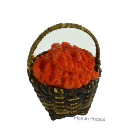 Cesto lux ø 3 con gamberi Mondo Presepi