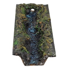 Arroyo de resina modular de 22x8,5x3,5 cm de altura para belén. 2