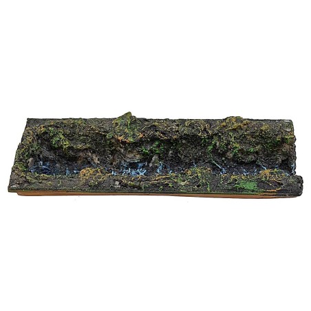 Arroyo de resina modular de 22x8,5x3,5 cm de altura para belén.