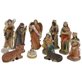 Conjunto de Natividad de 11 figuras en serie de 20 cm en resina
