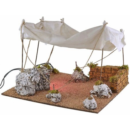 Tenda araba con luce cm 35x28,5x25 h tenda, altezza, sughero