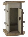 Latrina in legno per presepe cm 7x6x12 h