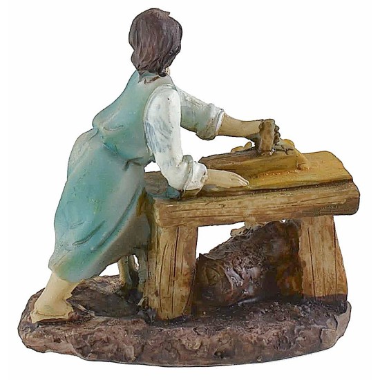 Conjunto de 8 oficios en resina serie 9 cm serie, resina, altura