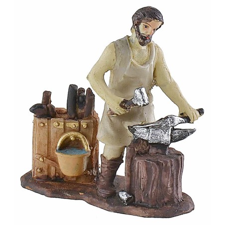 Set 8 mestieri in resina serie 9 cm serie, resina, altezza