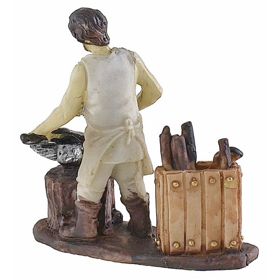 Set 8 mestieri in resina serie 9 cm serie, resina, altezza