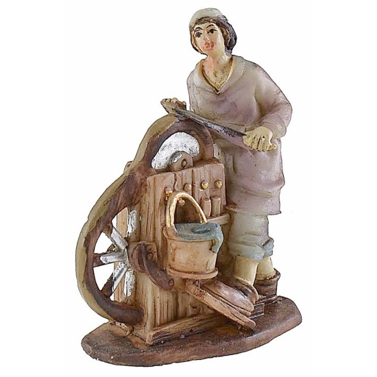 Set 8 mestieri in resina serie 9 cm serie, resina, altezza