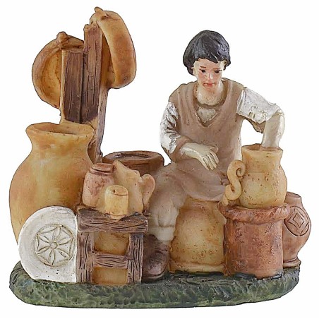 Set 8 mestieri in resina serie 9 cm serie, resina, altezza