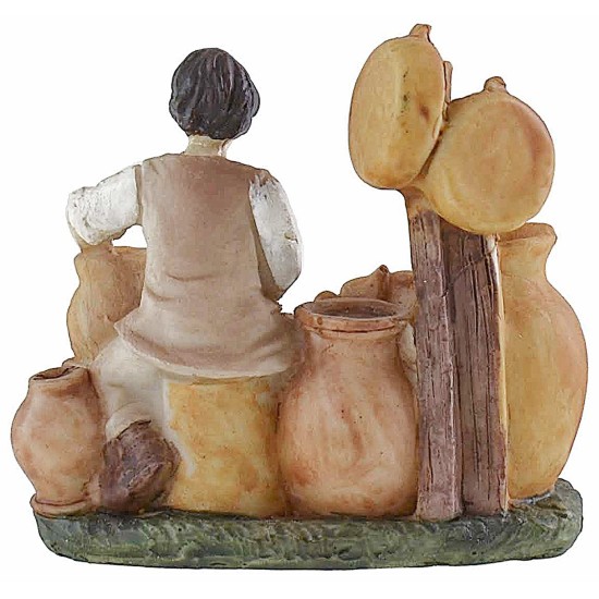 Set 8 mestieri in resina serie 9 cm serie, resina, altezza