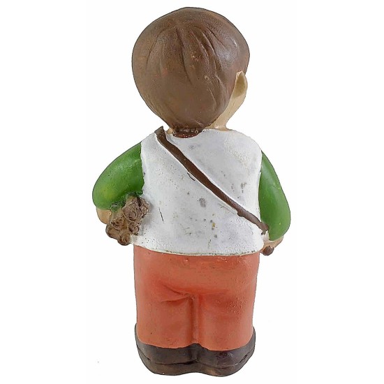Boscaiolo in resina cm 10 stile bambino Oliver
