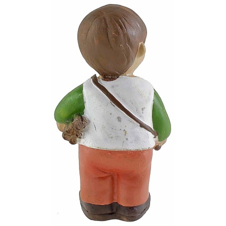 Boscaiolo in resina cm 10 stile bambino Oliver
