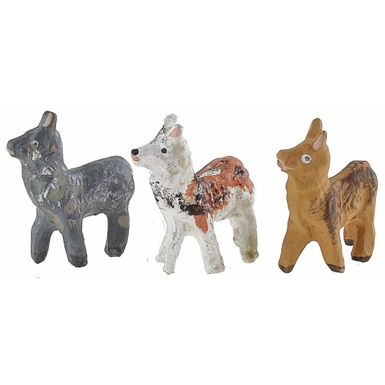 Perro de terracota en colores surtidos para figuritas de 8-10 cm perro.
