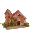 Conjunto de 6 grupos de casitas para belén de 10x6,5x5-11 cm de