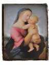 Quadro con icona Madonna con bambino cm 3,2x4 h
