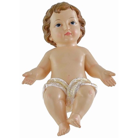 Niño Jesús en resina de 23 cm h para estatuas de 60 cm