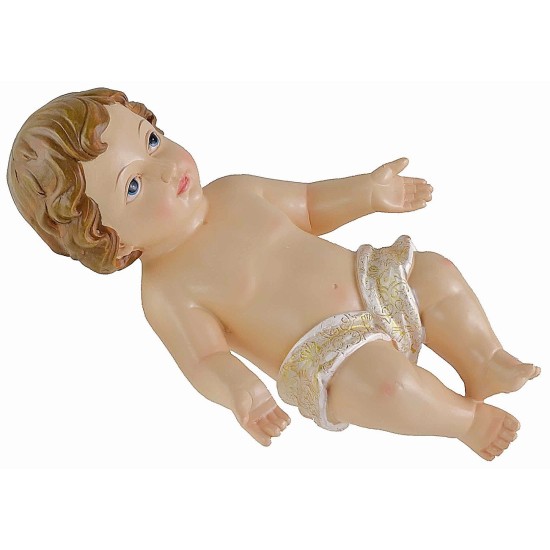 Niño Jesús de resina de 23 cm de altura para estatuas de 60 cm de resina.