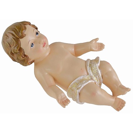 Niño Jesús en resina de 23 cm h para estatuas de 60 cm