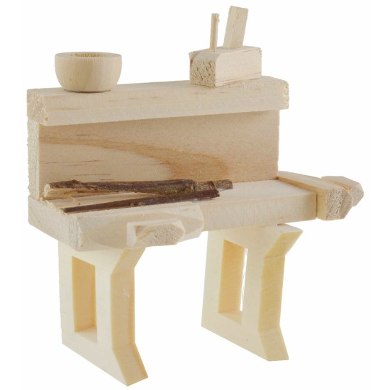 Banco de carpintero de 9x4,5x8,3 cm de altura para estatuas de