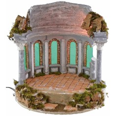 Tempio circolare illuminato ø 41,5x43 h altezza, statue 2