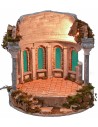 Templo circular iluminado ø 41,5x43 h altura, estatuas.