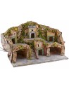 Presepe con paesaggio illuminato e grotte cm 50x24x32 h