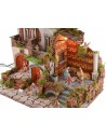Presepe illuminato con fontana funzionante stile '700 completo