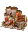 Borgo iluminado con fuente funcional estilo del '700 cm