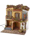 Pueblo iluminado con horno y fuente en funcionamiento estilo '700 cm