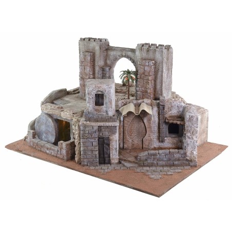 Presepe Pasquale illuminato cm 75X52X42,5 h