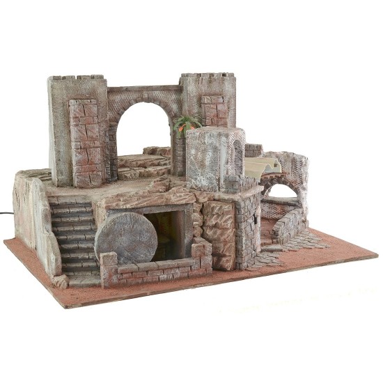 Presepe Pasquale illuminato cm 75X52X42,5 h