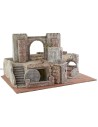 Illuminated Easter Nativity scene 75x52x42.5 cm h