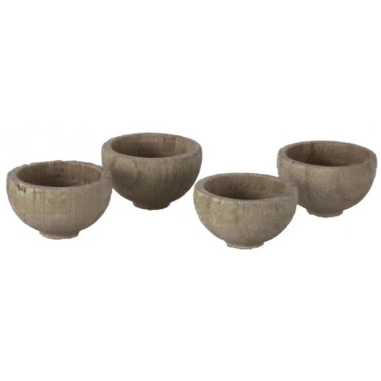 Juego de 4 cuencos de madera ø 1,4 cm