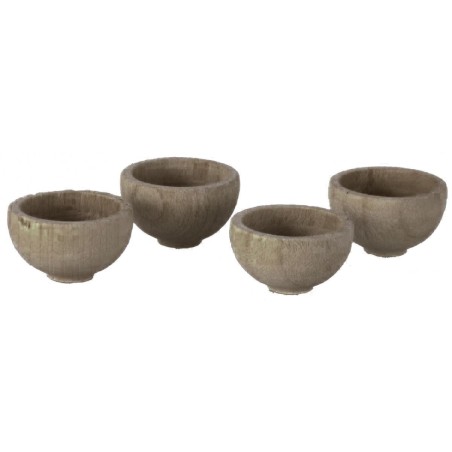 Juego de 4 cuencos de madera ø 1,4 cm